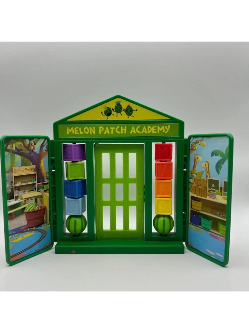 Cocomelon Melon Patch Academy Playset With JJ In Red Toy Car